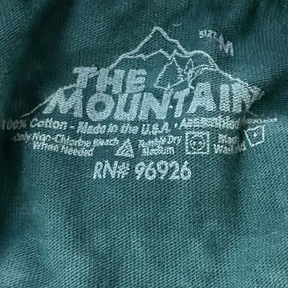 Vintage The Mountain White Siberian Tiger T Shirt Adult M Medium Green SeaWorld - Picture 6 of 9